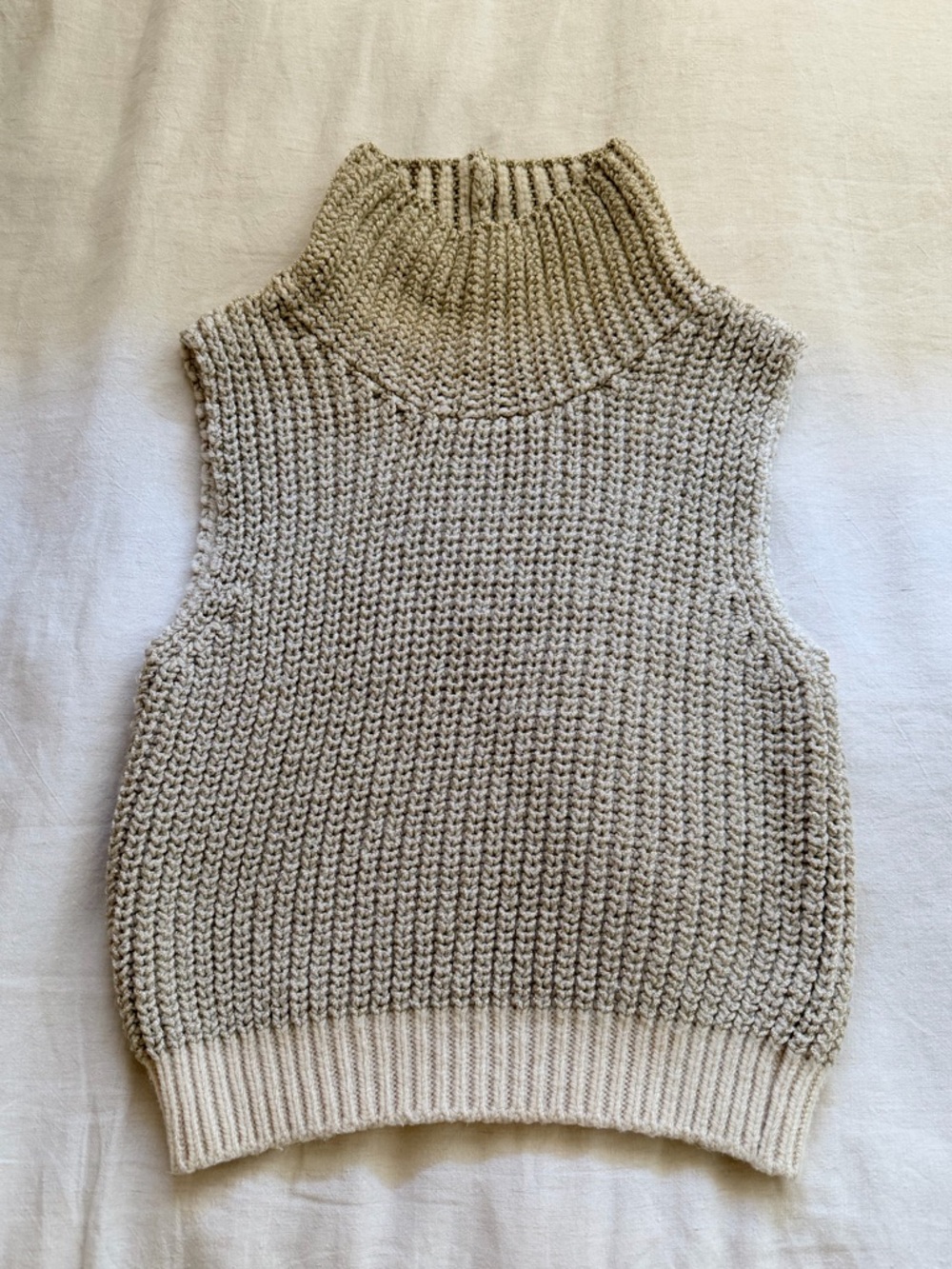 Pilcro Sleeveless Rolled Turtleneck Sweater Vest